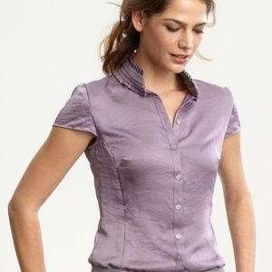 Banana Republic Pleated collar blouse NWT!